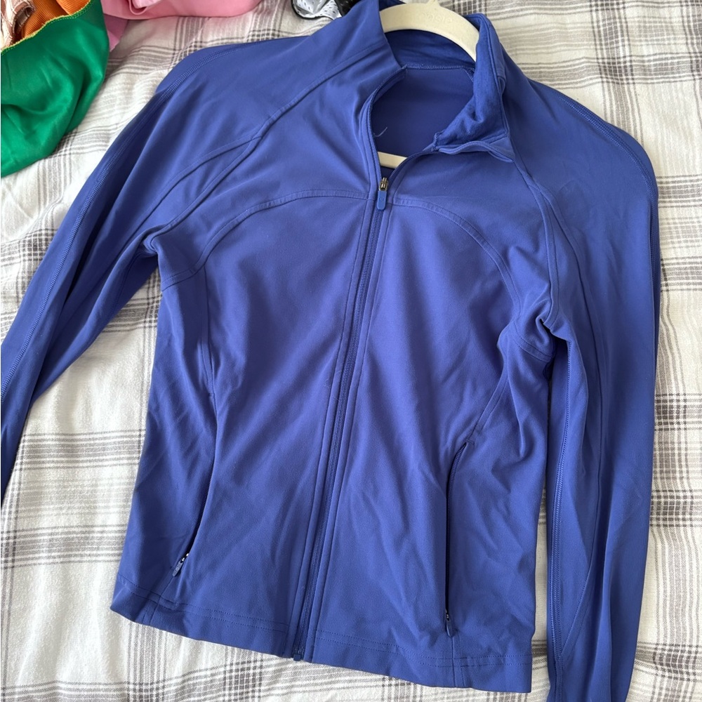 Lululemon Define Blue Cropped Jacket Nulu